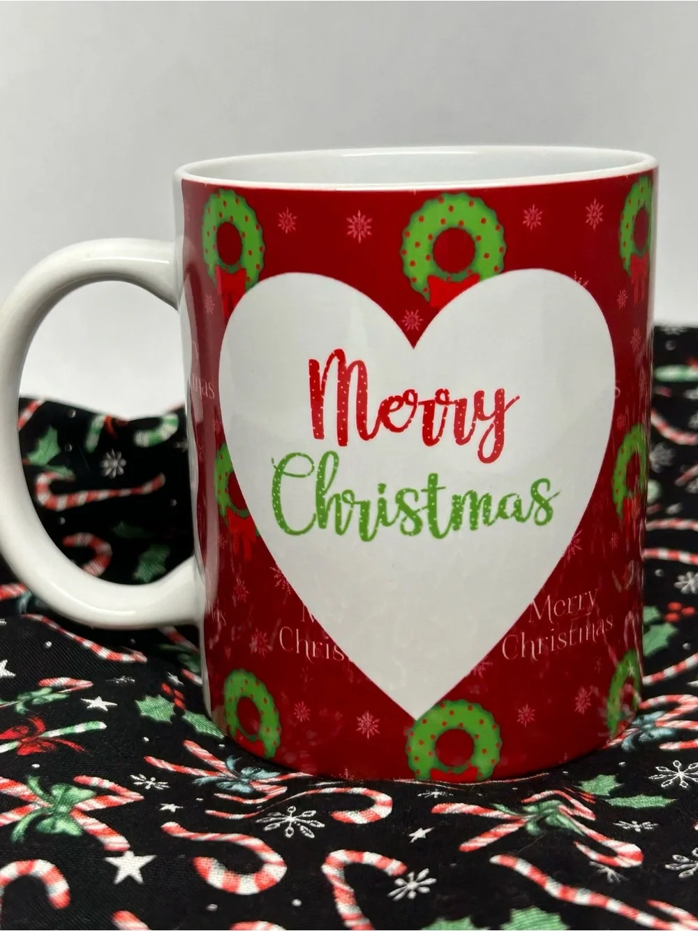 Red Holiday 'I Love You All The Numbers In The World' Ceramic Mug